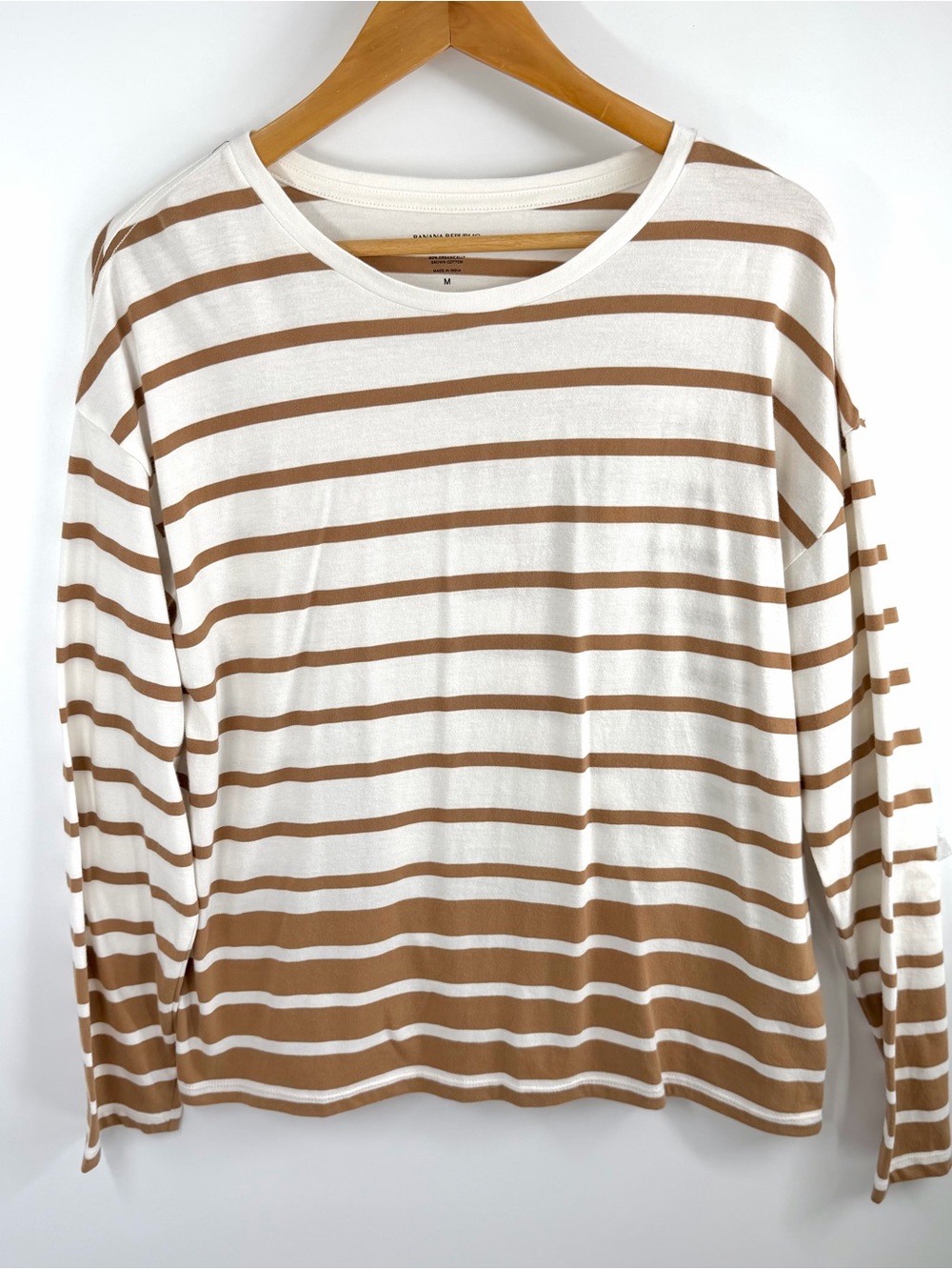 Banana Republic Classy Striped Long-Sleeve Crewneck Top - Picture 7 of 9